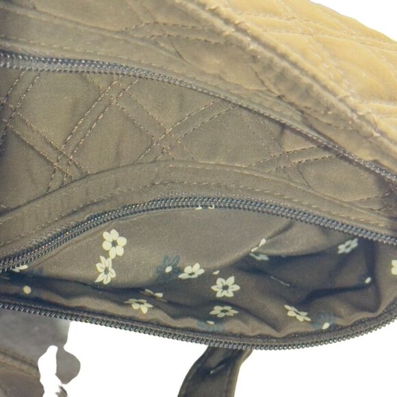 VERA BRADLEY Quilted Crossbody Bag With Adjustable Strap & Multi Pockets Brown - Picture 10 of 14